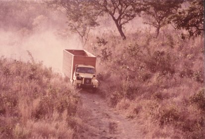 Le camion vient chercher le coton récolté