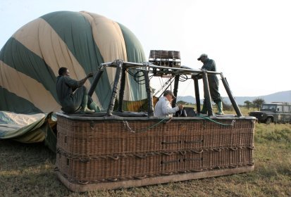 Après l'atterrissage du balloon