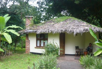 Notre bungalow et sa cheminée