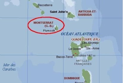 Un bout de carte pour vous situer nos îles